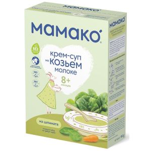 Мамако крем-суп из шпината на козьем молоке 150 гр.